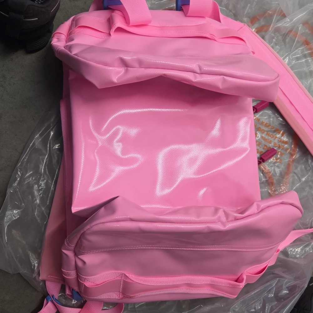 Baboon to the Moon Cotton Candy Pink Go Bag Mini 32L With Slight Discoloration - Picture 14 of 16
